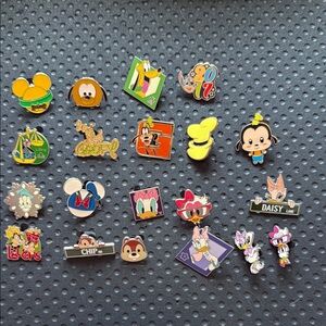 Disney Colorful Character Pin lot 20